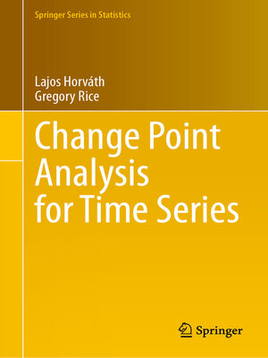 cover image of Change Point Analysis for Time Series